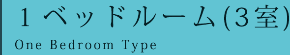 1ベッドルーム（３室）