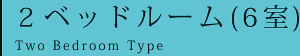 2ベッドルーム（6室）